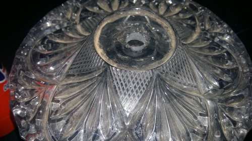 Pure heavy Crystal cut glass ceiling light shade